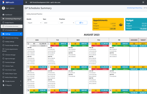 Custom GP roster portal Logic Replace LLC Portfolio